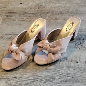 Joyfolie Calista Pink Suede Slides